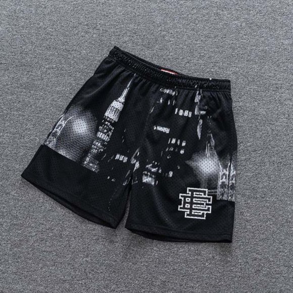 Eric Emanuel Logo New York City Limited Casual Shorts in Black - Picture 1 of 7